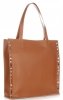 GEANȚĂ DIN PIELE shopper bag Genuine Leather roșcat 5013